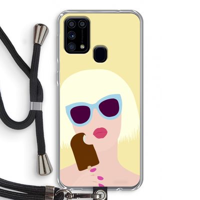 Ice cream: Samsung Galaxy M31 Transparant Hoesje met koord