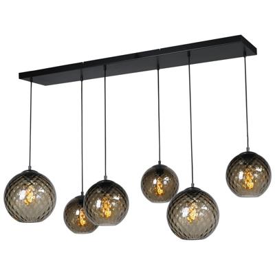 Masterlight Zwarte hanglampBaloton 6-lichts - 2341-05-05-130-25-6