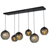 Masterlight Zwarte hanglampBaloton 6-lichts - 2341-05-05-130-25-6