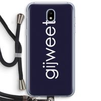 Gijweet: Samsung Galaxy J5 (2017) Transparant Hoesje met koord