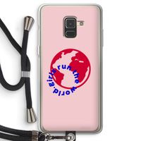 Run The World: Samsung Galaxy A8 (2018) Transparant Hoesje met koord
