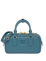 Miu Miu mini sac à plaque logo - Bleu