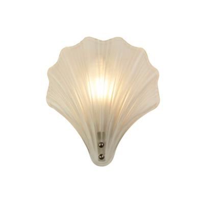 Searchlight WandlampShell met wit glas - 28980SS