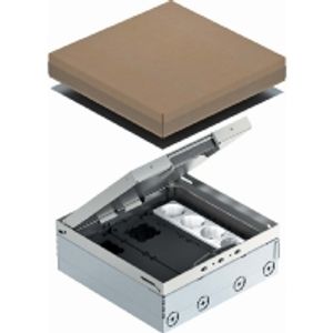 UDHOME9 2V GB V  - Installation box for underfloor duct UDHOME9 2V GB V