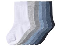 lupilu 7 Paar kinder sokken (Grijs/blauw/wit, 23/26)