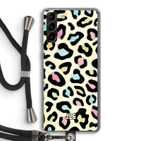 Leopard pattern: Samsung Galaxy S21 Plus Transparant Hoesje met koord