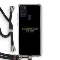 Retro: Samsung Galaxy A21s Transparant Hoesje met koord