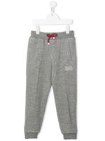 Brunello Cucinelli Kids pantalon en cachemire à logo imprimé - Gris