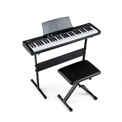 Elektronisch Keyboard Met 61 Toetsen Compleet Met In Hoogte Verstelbare Standaard En Kruk