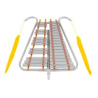 29-noten Glockenspiel Percussiekit Aluminium Marsch-Xylofoon met Verstelbare Handgreep 29-noten Glockenspiel Percussiekit Aluminium Marsch-Xylofoon met Verstelbare Handgreep