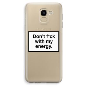 My energy: Samsung Galaxy J6 (2018) Transparant Hoesje