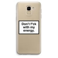 My energy: Samsung Galaxy J6 (2018) Transparant Hoesje