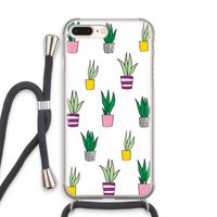 Sanseveria: iPhone 8 Plus Transparant Hoesje met koord