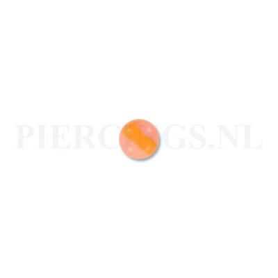 Balletje 1.6 mm acryl oranje met band