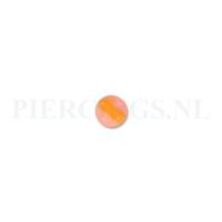 Balletje 1.6 mm acryl oranje met band