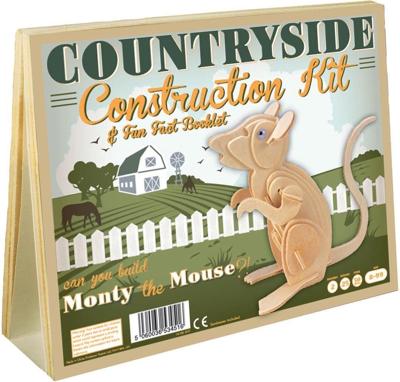 Asmodee Monty de muis countryside construction kit van hout