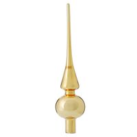 Kerstboom decoratie piek goud van glas Christmas Gold 26 cm