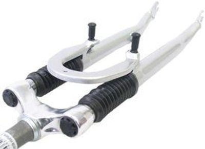 voorvork verend 28 inch hybride 1 inch zilver