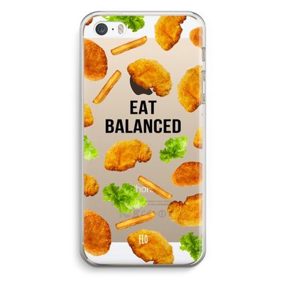 Eat Balanced: iPhone 5 / 5S / SE Transparant Hoesje
