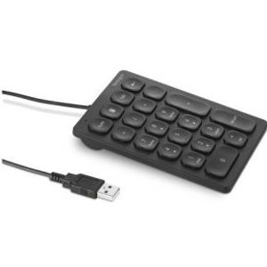 Kensington WIRED NUMERIC KEYPAD FEATURES 21 SCISSOR KEYS WITH A NUM LOCK INDICATOR, USB-A C numeriek