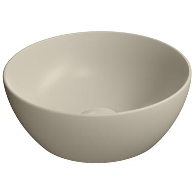 Keramische Opbouw Waskom Sapho Pura dia. 32 cm Beige
