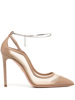 Aquazzura escarpins Secret Affair 110 mm en cuir - Tons neutres - thumbnail