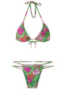 Amir Slama bikini à bonnets triangles - Vert