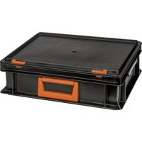 Alutec 139210110188 Kunststofbox Magnus PC 10 (b x h x d) 400 x 133 x 300 mm Zwart, Oranje 1 stuk(s)