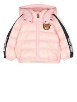 Moschino Kids veste matelassée à capuche - Rose - thumbnail