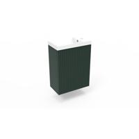 Fonteinkast Highland Green Arcqua Ridge 40x55x28 cm Incl. Fontein Mat Wit Met Overloop Arcqua