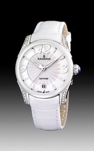 Horlogeband Candino C4406 / C4419-1 Leder Wit 18mm