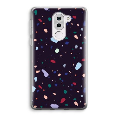 Dark Rounded Terrazzo: Honor 6X Transparant Hoesje