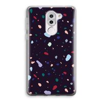 Dark Rounded Terrazzo: Honor 6X Transparant Hoesje