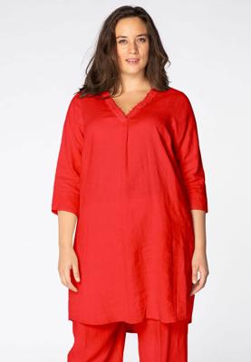 Yoek Tuniek met parels | Rood | Maat 54/56