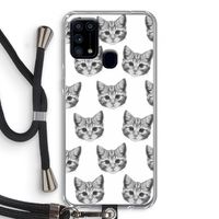 Kitten: Samsung Galaxy M31 Transparant Hoesje met koord