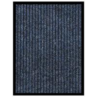 Deurmat 40x60 cm gestreept blauw