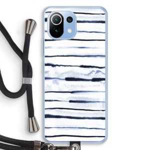 Ink Stripes: Xiaomi Mi 11 Lite Transparant Hoesje met koord