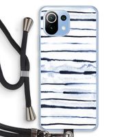 Ink Stripes: Xiaomi Mi 11 Lite Transparant Hoesje met koord