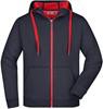 James & Nicholson JN355 Men´s Doubleface Jacket - Navy/Red - XL