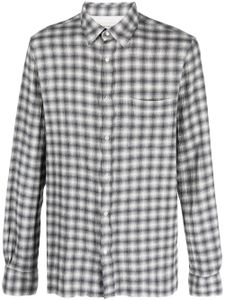 Officine Generale graphic-print seersucker shirt - Gris