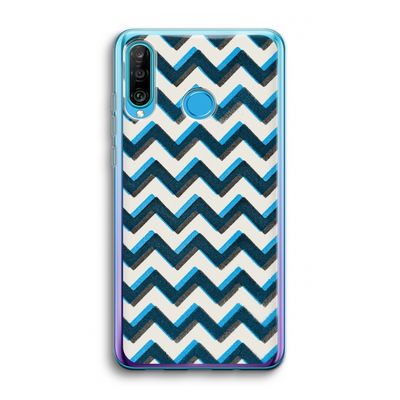 Onderbroken lijn: Huawei P30 Lite Transparant Hoesje