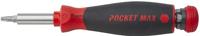 Wiha 45292 | pocketmax® magnetic | schroevendraaier met bitmagazijn | 8 bits | 1/4" - 45292