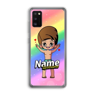 Chibi Maker man: Samsung Galaxy A41 Transparant Hoesje