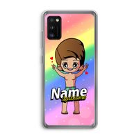 Chibi Maker man: Samsung Galaxy A41 Transparant Hoesje