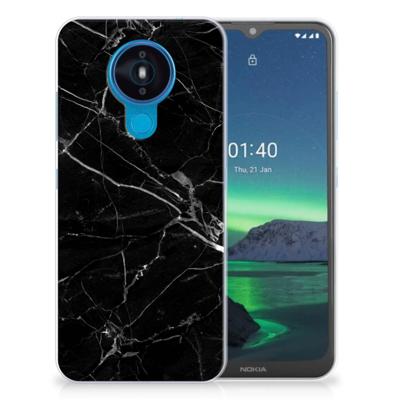 Nokia 1.4 | TPU | Siliconen hoesje | Marmer Zwart - Origineel Cadeau Vader
