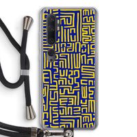 Majorelle Blue Print: Xiaomi Mi Note 10 Transparant Hoesje met koord