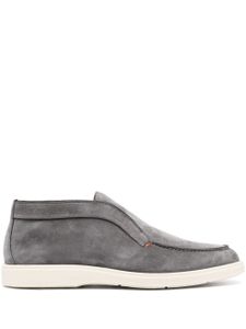 Santoni bottines en daim à bout amande - Gris