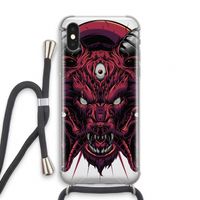 Hell Hound and Serpents: iPhone XS Transparant Hoesje met koord