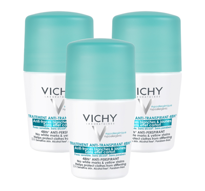 Vichy Anti-Transpiratie Anti-Witte en Gele Vlekken Roller 48 uur - Multiverpakking
