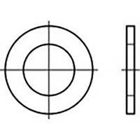 Onderlegring 2.2 mm 4.5 mm Staal Verzinkt 5000 stuk(s) TOOLCRAFT TO-6854661